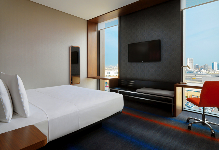 Beispiel eines Doppelzimmers im Hotel Aloft Me'aisam