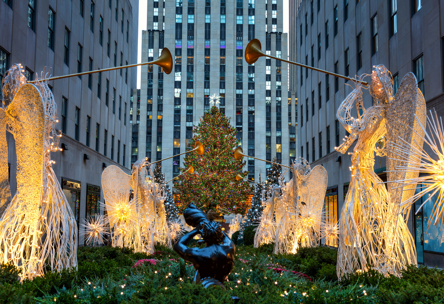 Je nach Reisetermin haben Sie die Möglichkeit, das vorweihnachtliche New York City zu bewundern.