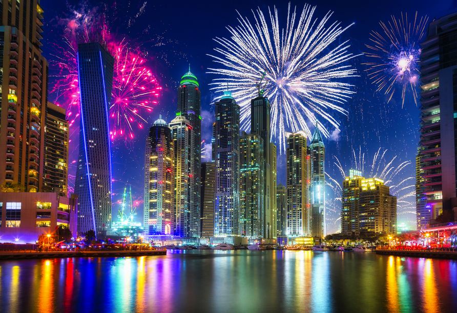 Freuen Sie sich auf eine spektakuläre Silvesternacht in Dubai!
