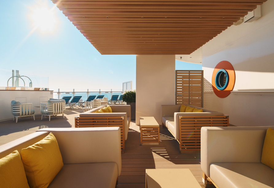 Costa Toscana, Infinity Terrasse Finden Sie Ihren Lieblingsplatz an Bord.