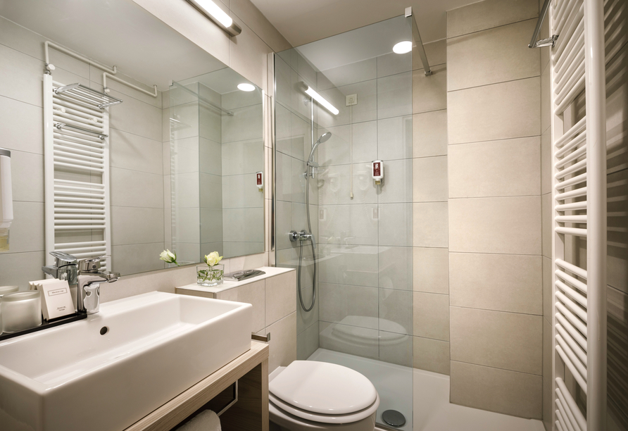 Beispiel eines Badezimmers im Hotel Marina