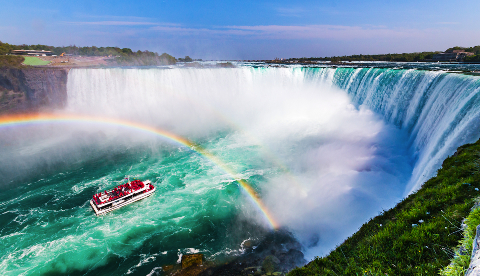 Bestaunen Sie die Niagarafälle bei der „Hornblower Cruise