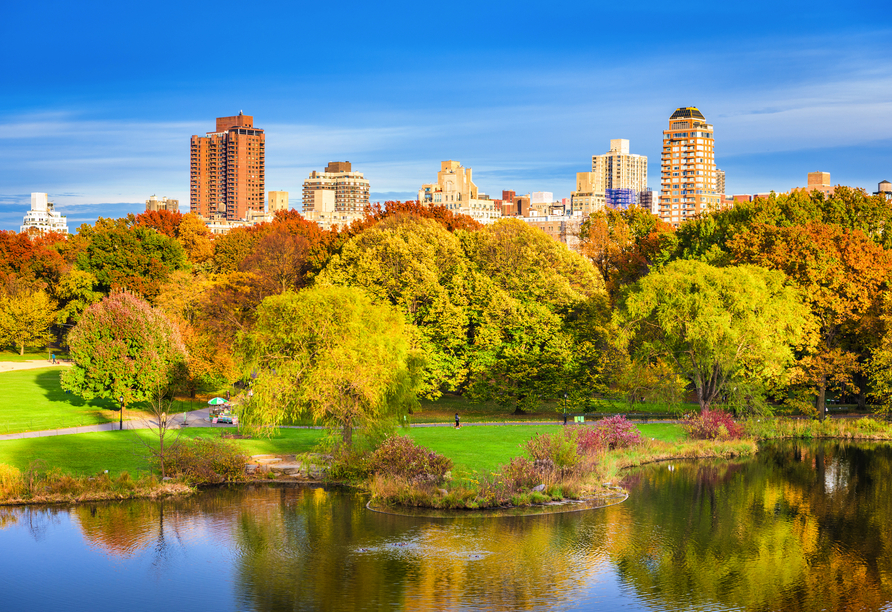 Eine wahre Ruheoase im Zentrum Manhattans in New York City ist der Central Park.