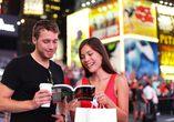 Kunterbunt präsentiert sich der Times Square in New York City – Schießen Sie unbedingt ein Erinnerungsfoto!