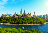 Ergänzen Sie Ihre Traumreise schließlich auch um einen optionalen Ausflug in die kanadische Hauptstadt Ottawa. Los geht's!
