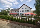 Das Berghotel Tambach liegt idyllisch am Waldrand.