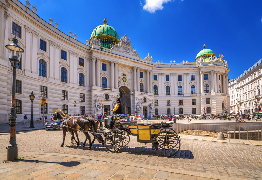 Unternehmen Sie eine Fahrt mit einem Fiaker und erleben Sie Wien auf eine ganz besondere Art und Weise.