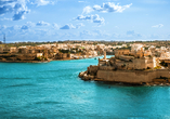 Valletta auf Malta bildet Start- und Zielpunkt Ihrer Reise.
