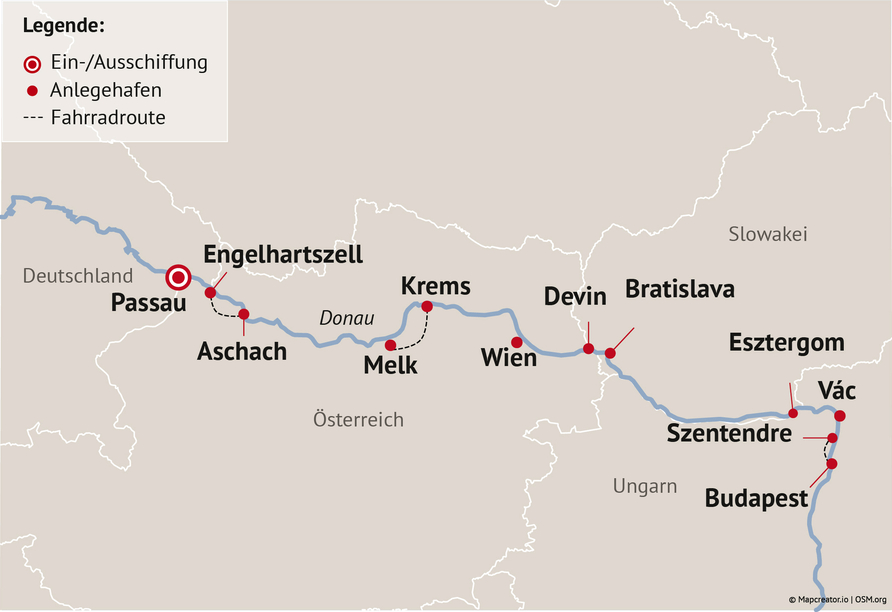 Ihre Reiseroute 