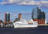 Reisen Sie an Bord der Ocean Majesty bequem von Kiel bis nach Hamburg.