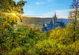 Das Schloss Wernigerode bieten bei jeder Tageszeit einen zauberhaften Anblick.
