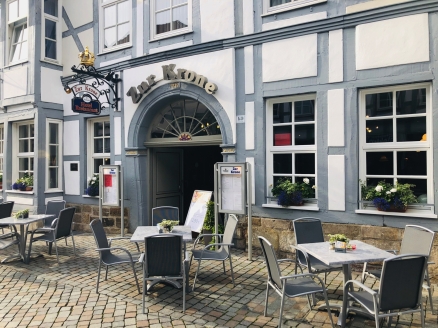 Die Terrasse des Hotels zur Krone