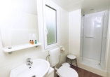 Beispiel eines Badezimmers in einem Mobilheim