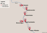 Reisezielkarte