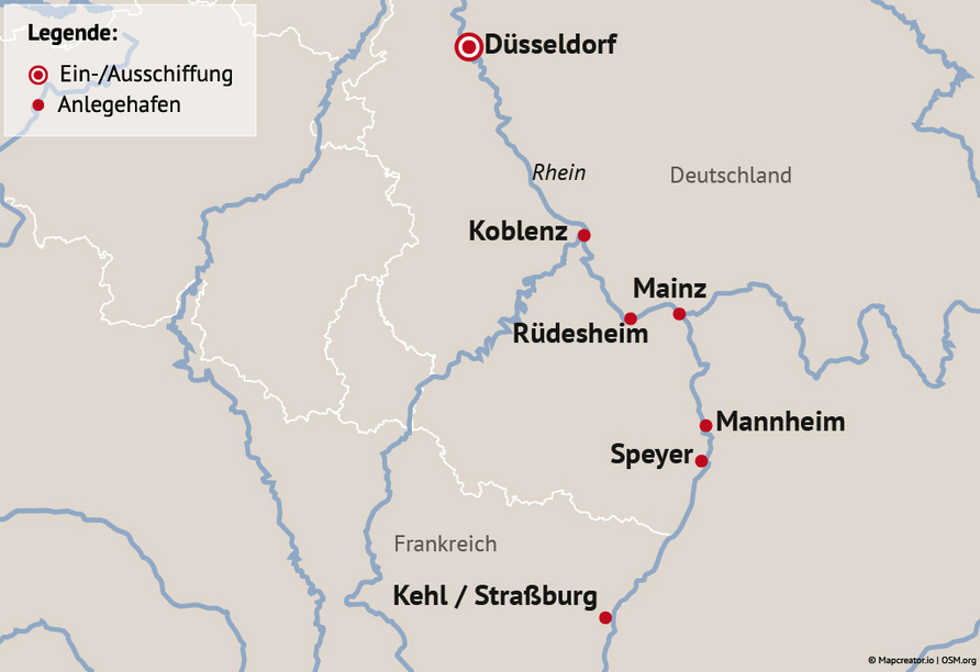 Ihre Reiseroute