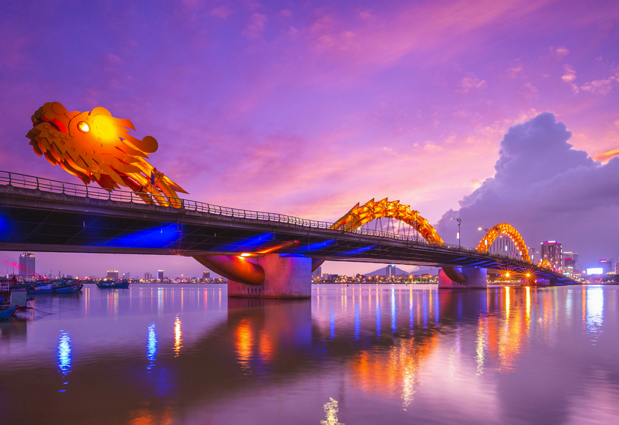 Faszinierende Drachenbrücke in Đà Nẵng in Vietnam