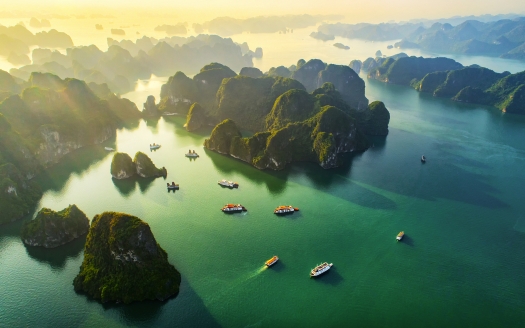 Die beeindruckende Halong-Bucht im Norden Vietnams