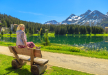 Am Obersee gibt es viele schöne Plätze für eine Rast.