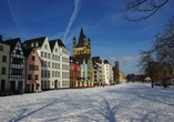 Die Kölner Altstadt im Winter