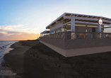 Im Seaside Restaurant Ihres Resorts erwarten Sie italienische Köstlichkeiten und Cocktails mit Meerblick.