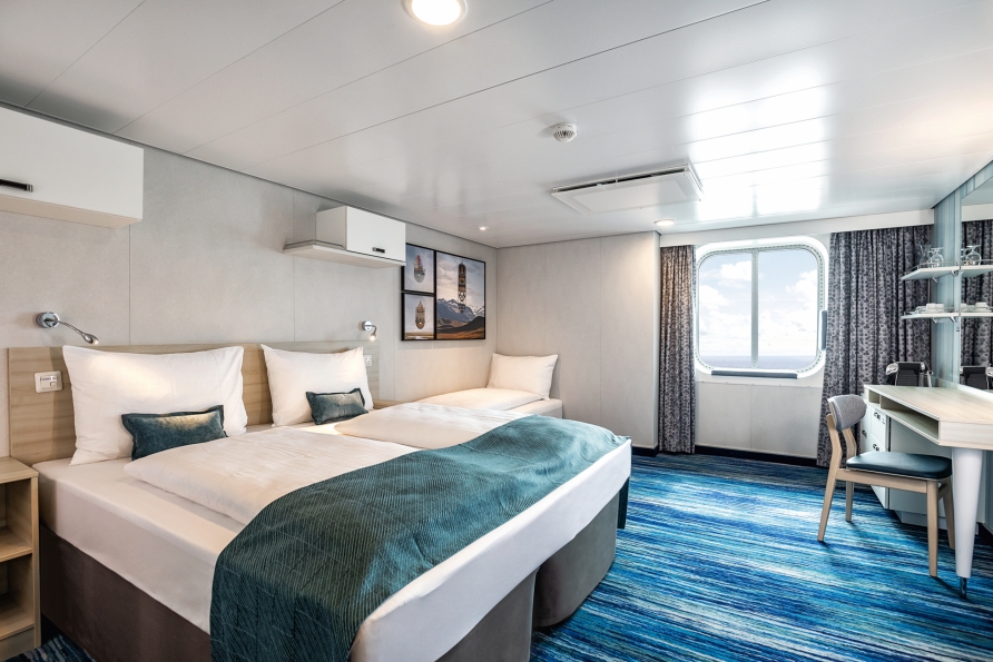 Beispiel einer Außenkabine an Bord der Mein Schiff 1