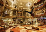 Das Atrium an Bord der Crown Princess
