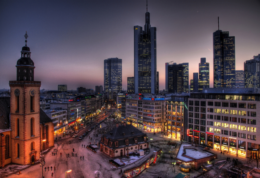 Start und Ende Ihrer Reise ist Frankfurt am Main.