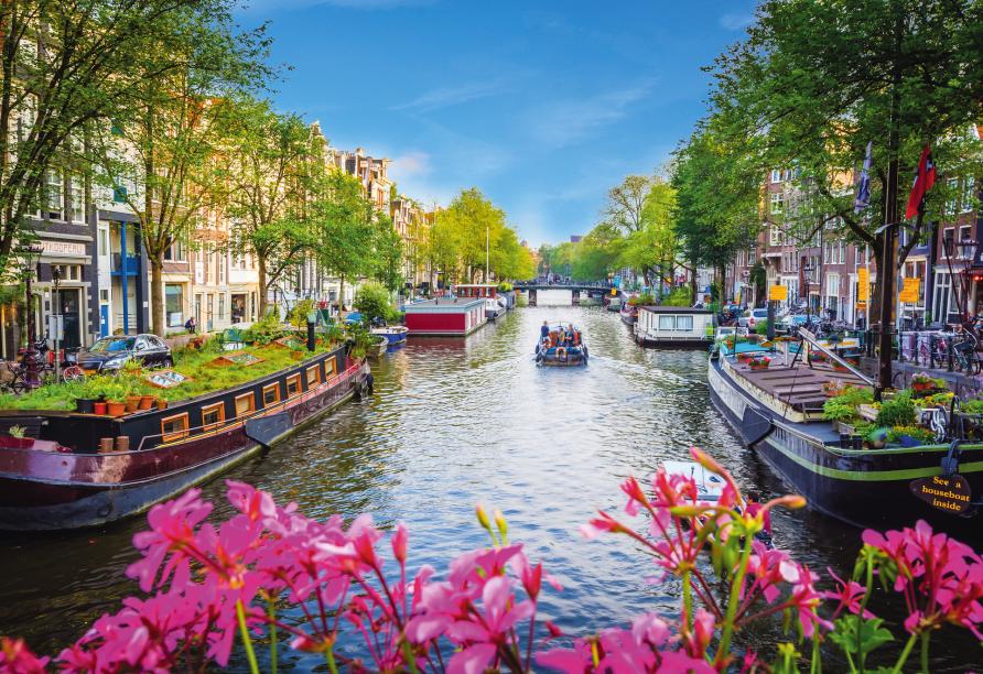 Freuen Sie sich auf einen Besuch der niederländischen Hauptstadt Amsterdam.