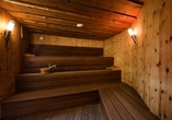 In der Finnischen Sauna des Hotels kommen Sie zur Ruhe.