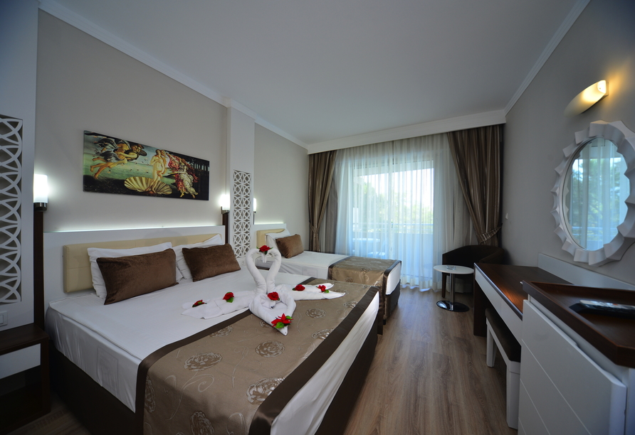 Beispiel eines Doppelzimmers im Linda Resort Hotel