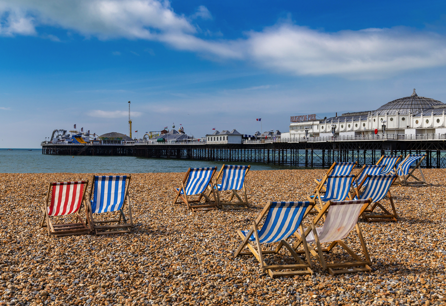 Besuchen Sie den aufregenden Brighton Palace Pier.