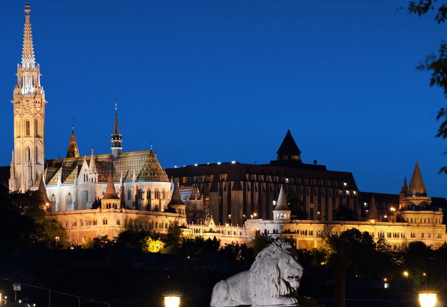 Die Matthiaskirche befindet sich an dem Dreifaltigkeitsplatz in Budapest.
