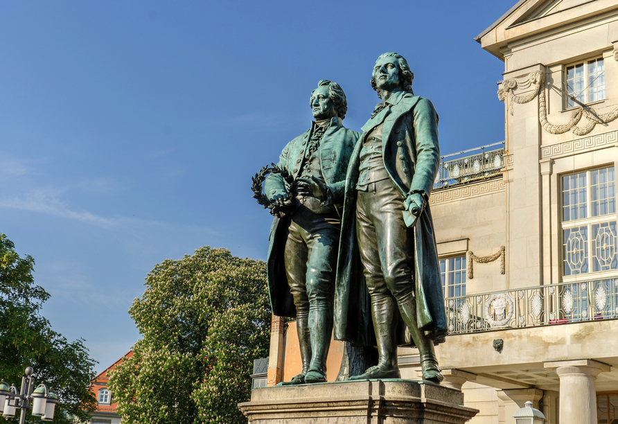 Das Denkmal der Dichter Goethe und Schiller