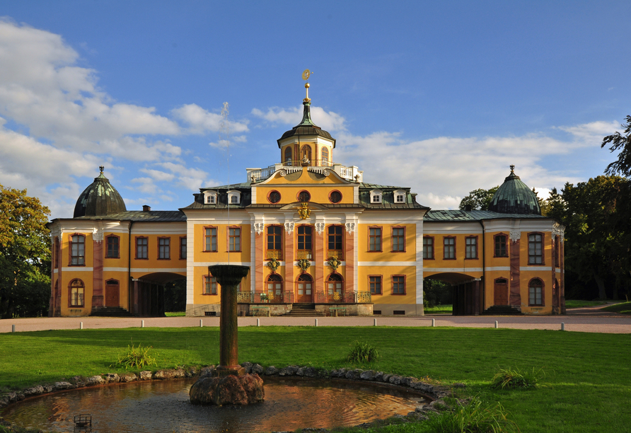 Das Schloss Belvedere ist ein beliebtes Ausflugsziel.