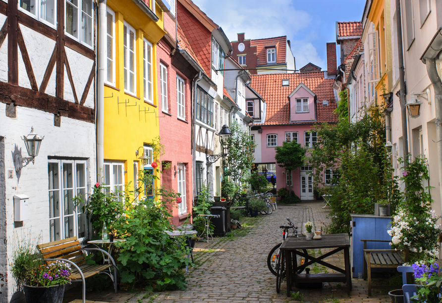 Die Gänge und Höfe verleihen der Lübecker Altstadt ihren besonderen Charakter.