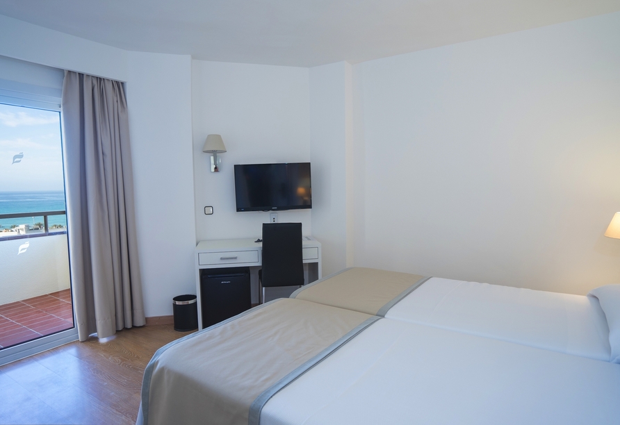 Beispiel eines Doppelzimmers Meerblick im Hotel María Isabel