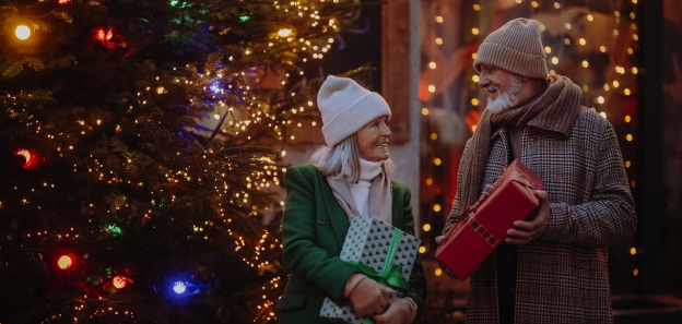 Gehen Sie zum Weihnachtsshopping mit dieser Reise.