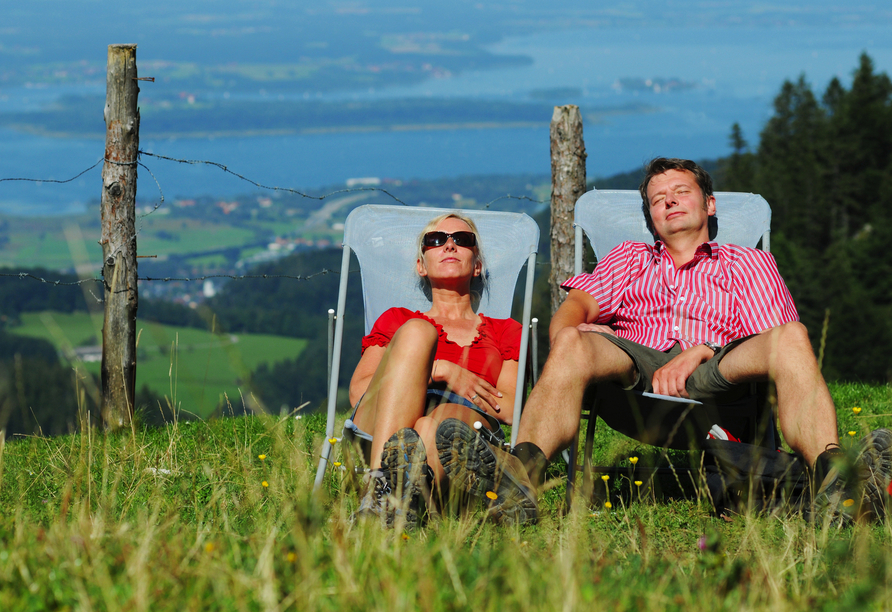 Sonne tanken und die Seele baumeln lassen – genießen Sie Ihre Auszeit im Chiemgau!