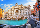 Der berühmte Trevi-Brunnen in Rom