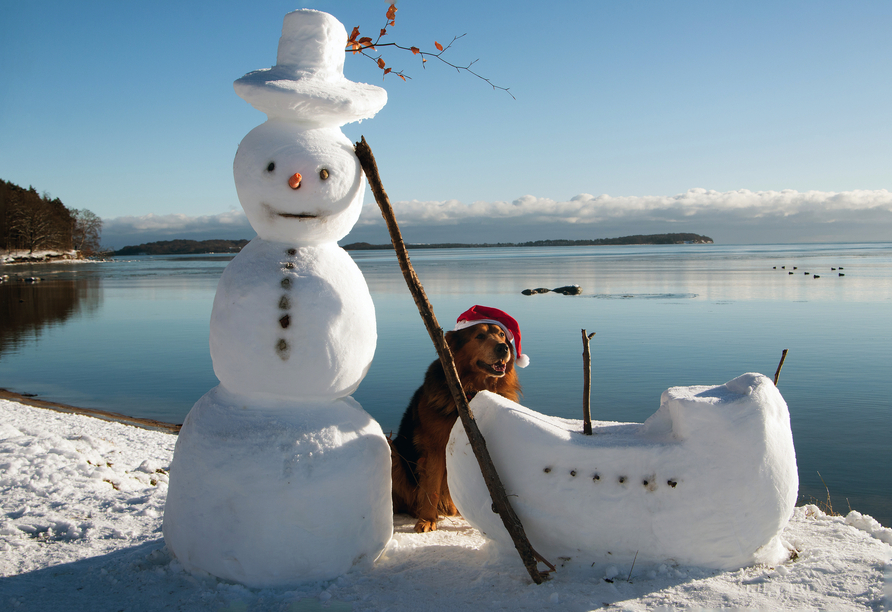 Nehmen Sie Ihren Vierbeiner mit in Ihren weihnachtlichen Urlaub.