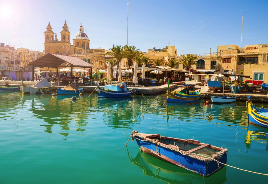 Besuchen Sie auch das Fischerdorf Marsaxlokk auf Malta.
