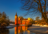 Der Muskauer Park in Neuhausen/Spree ist besonders im winterlichen Glanz einen Ausflug wert.