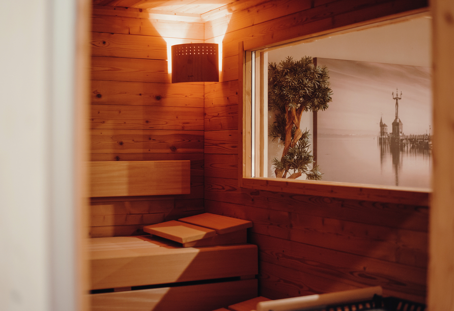 Erholung finden Sie auch in der Finnischen Sauna.