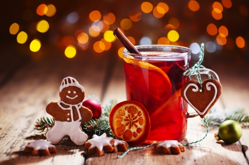Wärmen Sie sich mit einem köstlichen Glühwein auf.