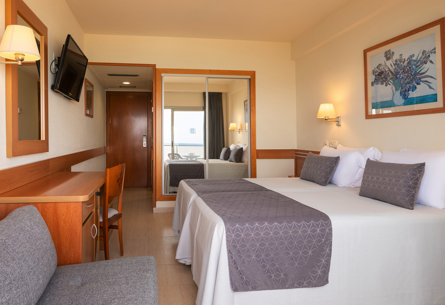 Beispiel eines Doppelzimmers im Hotel htop Pineda Palace & Spa