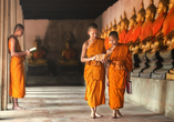 Vielleicht begegnen Ihnen im Ayutthaya Geschichtspark angehende Mönche?