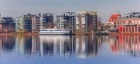 Blick auf den Bontekai in Wilhelmshaven