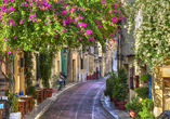 Spazieren Sie durch die malerischen Straßen von Athen.
