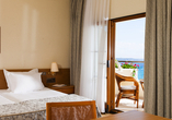 Beispiel eines Doppelzimmers Meerblick im Hotel Possidi Holidays