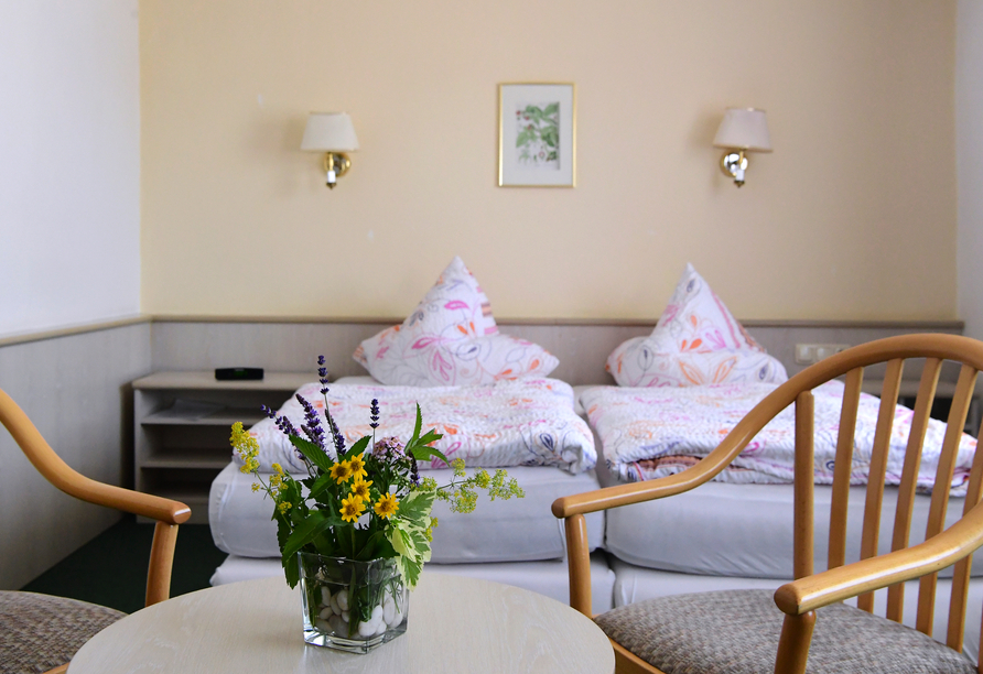 Beispiel eines Doppelzimmers im Hotel Im Kräutergarten